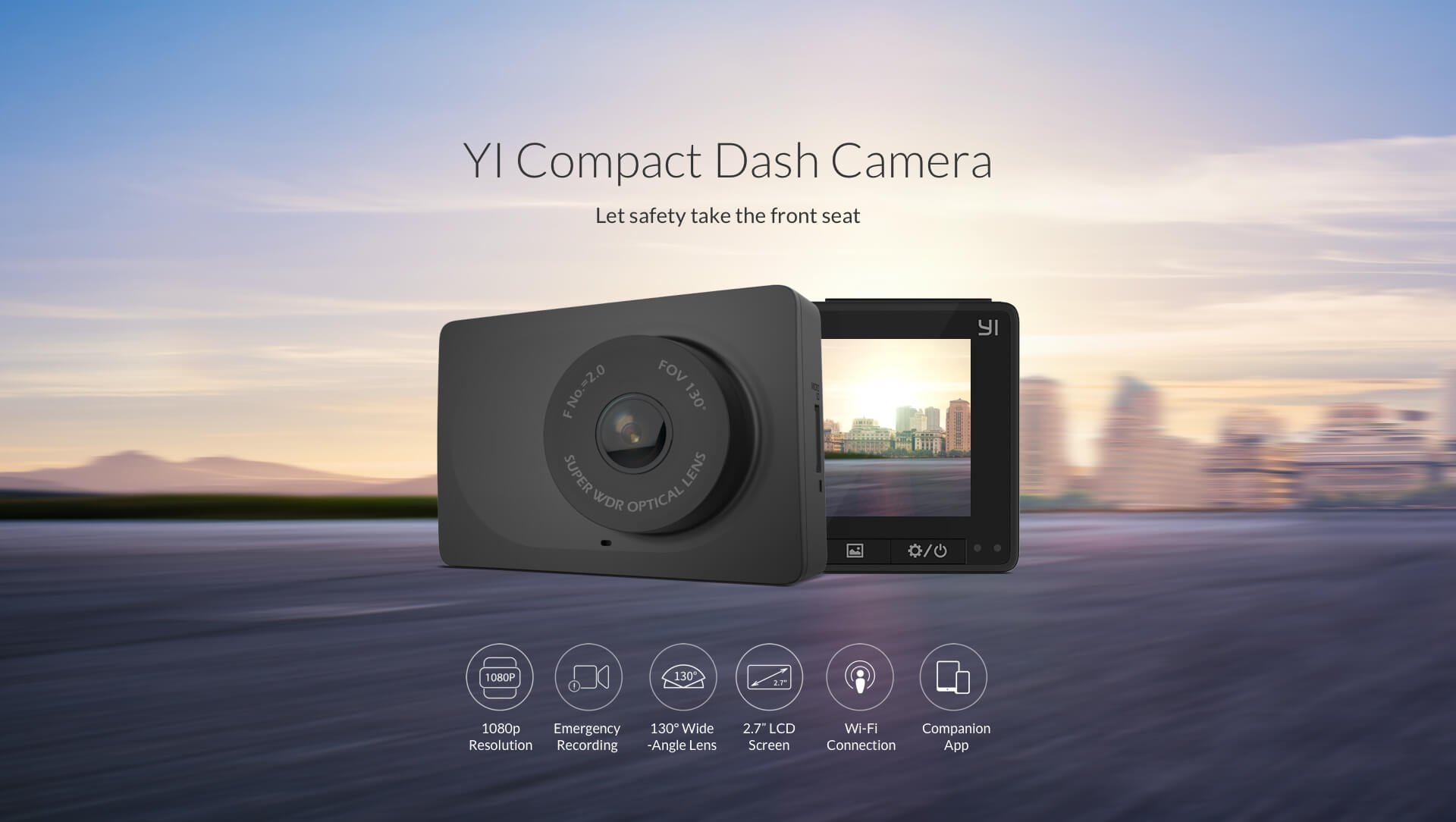YI Compact Dash Camera | YI Singapore